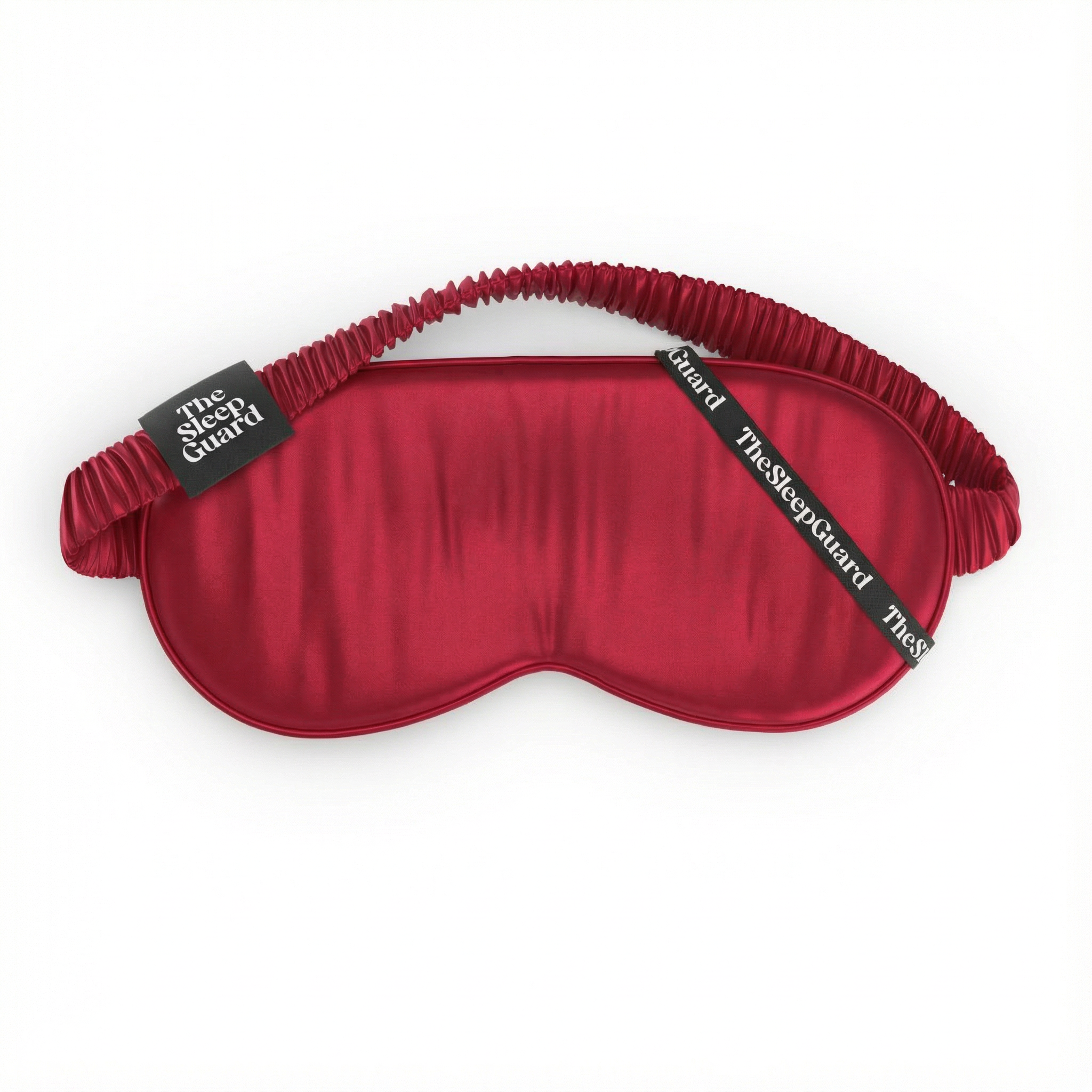 Pure Silk Sleep Mask [100% 6A Mulberry Silk, 22 Momme] - Cherry Red