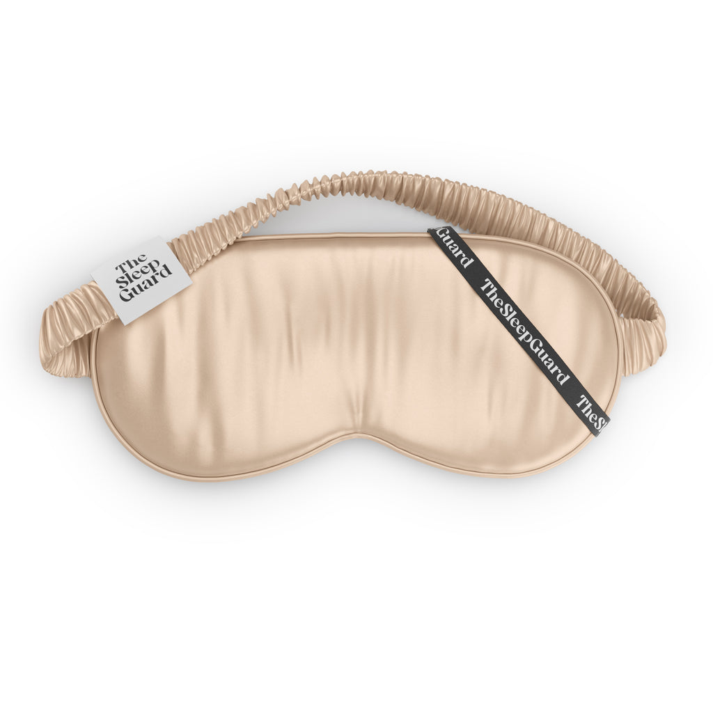 Pure Silk Sleep Mask [100% 6A Mulberry Silk, 22 Momme] - Nude Beige